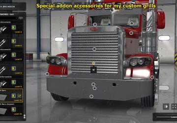 Мод Peterbilt 389 Accessories Pack версия 30.05.18 для American Truck Simulator (v1.31.x, - 1.36.x)