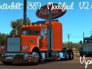 Мод Peterbilt 389 Modified версия 2.1 для American Truck Simulator (v1.28-1.30.x)