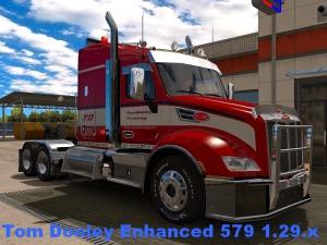 Мод Peterbilt 579 Enhanced версия 16.12.17 для American Truck Simulator (v1.28-1.30.x)