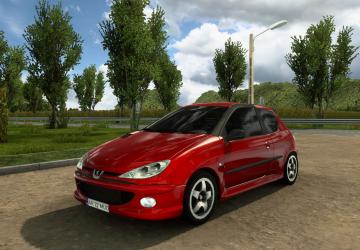 Мод Peugeot 206 версия 2.2 для American Truck Simulator (v1.54.x)