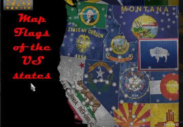 Мод Подложка флагов штатов версия 1.0 для American Truck Simulator (v1.39.x, 1.40.x)