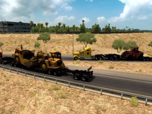 Мод Прицепы из DLC Heavy Cargo в трафик версия 1.0 для American Truck Simulator (v1.6.x, - 1.30.x)