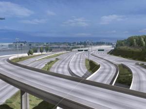 Карта Project West версия 1.3.2 для American Truck Simulator (v1.6.x, 1.28.x)