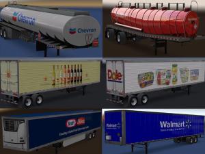 Мод Real Companies & Trailers Pack версия 1.5 для American Truck Simulator (v1.29.x, 1.30.x)