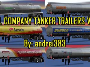 Мод Real Company Tanker Trailers версия 1.0.1 для American Truck Simulator (v1.28.x)