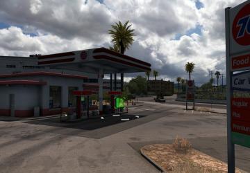 Мод Real Gas Stations версия 1.0 для American Truck Simulator (v1.39.x)