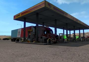 Мод Real Gas Stations версия 1.0 для American Truck Simulator (v1.39.x)