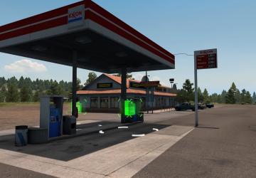 Мод Real Gas Stations версия 1.0 для American Truck Simulator (v1.39.x)