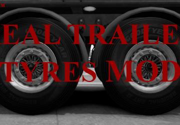 Мод Real Trailer Tyres Mod версия 1.0 для American Truck Simulator (v1.32.x)