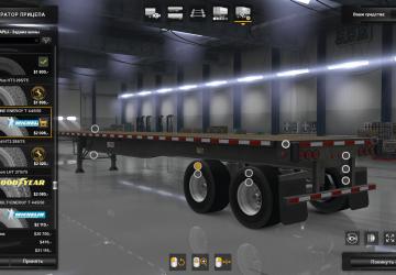 Мод Real Trailer Tyres Mod версия 1.0 для American Truck Simulator (v1.32.x)