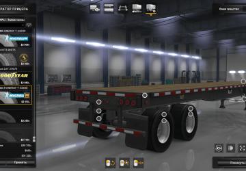 Мод Real Trailer Tyres Mod версия 1.0 для American Truck Simulator (v1.32.x)