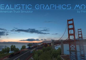 Мод Realistic Graphics Mod версия 2.4.0 для American Truck Simulator (v1.33.x)