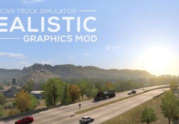 Мод Realistic Graphics Mod версия 4.0 для American Truck Simulator (v1.36.x)