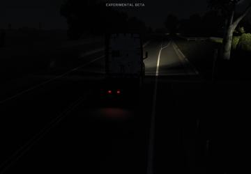 Мод Realistic Lights Effect версия 1.0 для American Truck Simulator (v1.40.x)