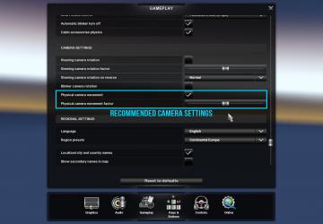 Мод Realistic Physics Mod версия 9.0.3 для American Truck Simulator (v1.47.x, 1.48.x)