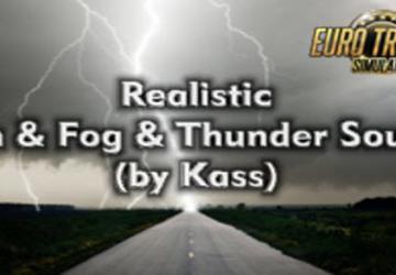 Мод Realistic Rain & Thunder Sounds версия 1.0 для American Truck Simulator (v1.31.x, 1.32.x)