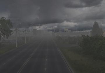 Мод Realistic Rain & Thunder Sounds версия 1.4 для American Truck Simulator (v1.35.x, 1.36.x)