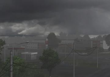 Мод Realistic Rain & Thunder Sounds версия 1.4 для American Truck Simulator (v1.35.x, 1.36.x)