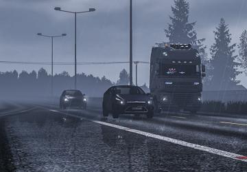 Мод Realistic Rain & Thunder Sounds версия 6.2 для American Truck Simulator (v1.49.x)