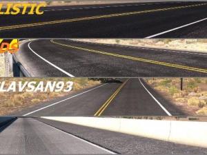 Мод Realistic Roads версия 1.7 для American Truck Simulator (v1.6.x, - 1.31.x)