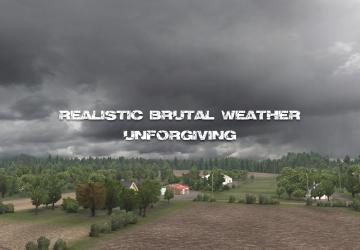 Мод Realistic Brutal Weather версия 2.9 для American Truck Simulator (v1.38.x, 1.39.x)