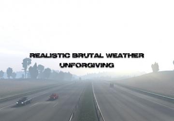 Мод Realistic Brutal Weather версия 4.9 для American Truck Simulator (v1.44.x)