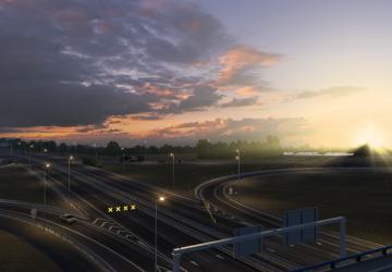 Мод Realistic Brutal Weather версия 5.2 для American Truck Simulator (v1.45.x)