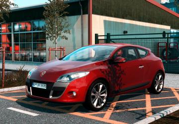 Мод Renault Megane 3 Coupe 2013 версия 1.1 для American Truck Simulator (v1.55.x, 1.56.x)