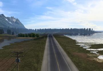 Карту Route Alaska версия 1.1 для American Truck Simulator (v1.40.x, 1.41.x)