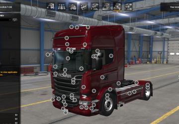 Мод Scania R & Streamline Modifications от RJL v1.2 для American Truck Simulator (v1.43.x)