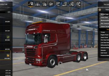 Мод Scania R & Streamline Modifications от RJL v1.2 для American Truck Simulator (v1.43.x)