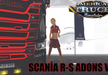 Мод Scania RS Adons версия 3.0 для American Truck Simulator (v1.32.x, - 1.34.x)