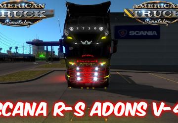 Мод Scania RS Adons версия 4.0 для American Truck Simulator (v1.33.x, 1.34.x)