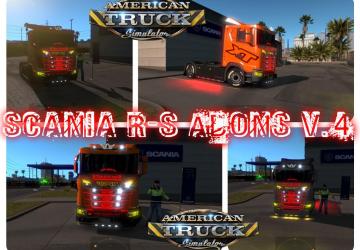 Мод Scania RS Adons версия 4.0 для American Truck Simulator (v1.33.x, 1.34.x)