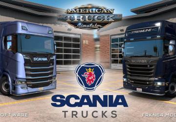 Мод Scania Trucks версия 2.1 для American Truck Simulator (v1.35.x)