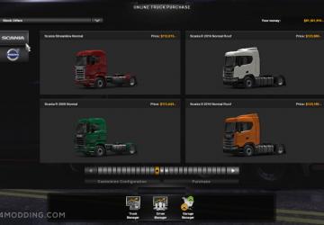 Мод Scania Trucks версия 2.1 для American Truck Simulator (v1.35.x)