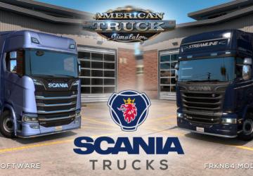 Мод Scania Trucks версия 3.0 для American Truck Simulator (v1.36.x)