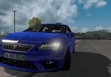 Мод Seat Leon версия 1.0 для American Truck Simulator (v1.32.x, 1.33.x)