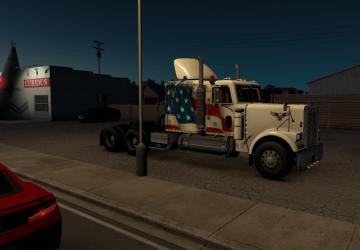 Мод Скин для Freightliner FLC12064T версия 1.0 для American Truck Simulator (v1.38.x, - 1.43.x)