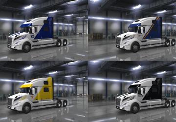 Мод Skin Pack For VOLVO VNL 2019 версия 1.0 для American Truck Simulator (v1.32.x, 1.36.x)