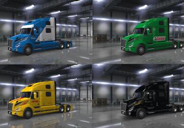 Мод Skin Pack For VOLVO VNL 2019 версия 1.0 для American Truck Simulator (v1.32.x, 1.36.x)