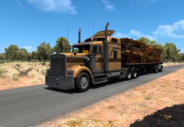 Мод Скин «TANAMI» для грузовика Kenworth W900B v1.0 для American Truck Simulator (v1.44-1.45)