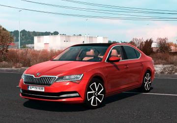 Мод Skoda Superb 2024 версия 1.0 для American Truck Simulator (v1.55.x)