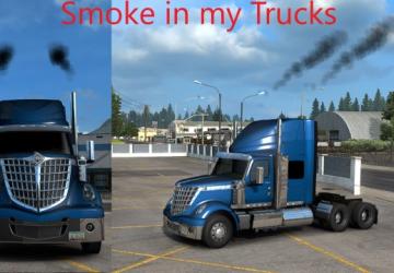 Мод Smoke in my Trucks версия 1.0 для American Truck Simulator (v1.45.x, 1.46.x)