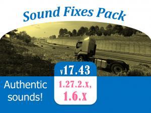 Мод Sound Fixes Pack версия 17.54 для American Truck Simulator (v1.6-1.28.x)