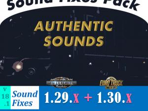 Мод Sound Fixes Pack версия 18.1 для American Truck Simulator (v1.29.x)