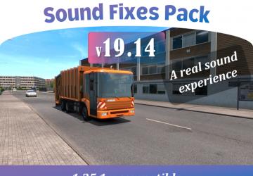 Мод Sound Fixes Pack версия 19.14 для American Truck Simulator (v1.35.x)