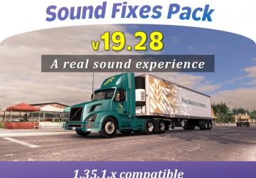 Мод Sound Fixes Pack версия 19.28 для American Truck Simulator (v1.35.x)