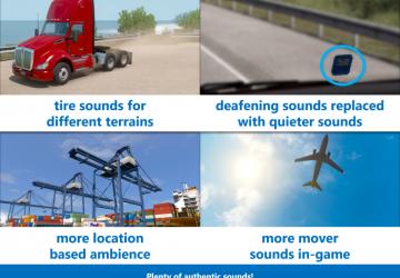 Мод Sound Fixes Pack версия 19.36 для American Truck Simulator (v1.35.x)
