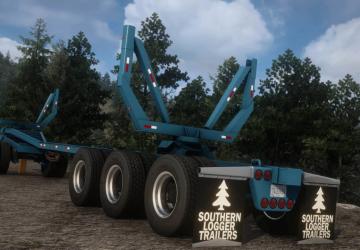 Мод Southern Logging Trailer версия 1.1 для American Truck Simulator (v1.57.x, 1.58.x)